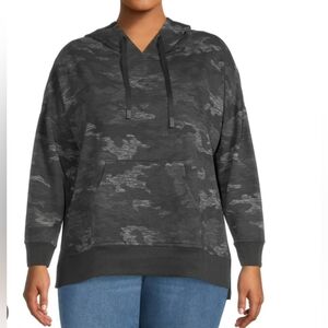 Athletic Works Gray Camo Pullover Hoodie